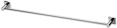 Radii Towel Rail Single 800mm Square Plate Chrome In Chrome Finish By Phoenix