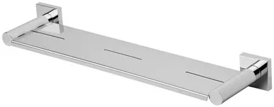 Radii Metal Shower Shelf With Square Plate Chrome In Chrome Finish By Phoenix