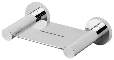 Radii Soap Dish With Round Plate Chrome In Chrome Finish By Phoenix