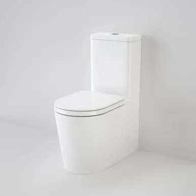 Liano Back-To-Wall Back Entry Faced Toilet Soft Close Seat 4Star In White By Caroma