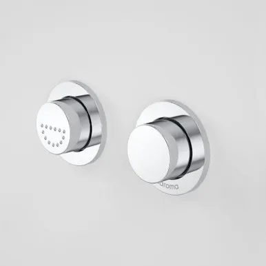 Invisi Series Ii® Round Dual Flush Raised Care Remote Buttons Chrome | Made From Plastic In Chrome Finish By Caroma