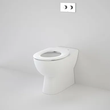 Leda Care Invisi Series Ii® Wall Faced Suite With Caravelle Care Single Flap Seat In White By Caroma
