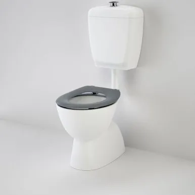 Care 400 Connector Trid Sov Snv Suite With Caravelle Care Single Flap Seat Anthracite Grey Nth 4Star In White By Caroma