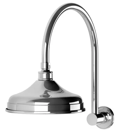 Nostalgia Vintage Shower Rose & Arm & 3Star | Made From Brass In Chrome Finish By Phoenix