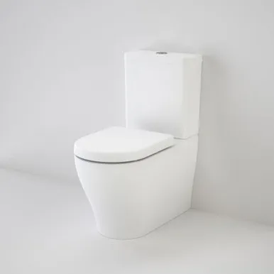 Luna Back To Wall Toilet Suite Bottom Inlet Soft Close Seat In White By Caroma