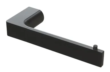 Gloss Toilet Roll Holder Matte | Made From Brass In Black By Phoenix