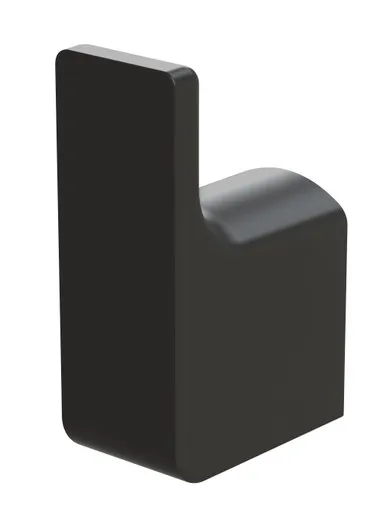 Gloss Robe Hook Matte | Made From Brass In Black By Phoenix