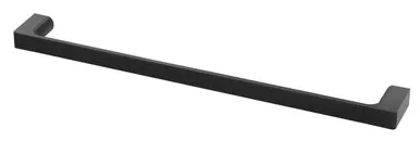 Gloss Towel Rail Single 600mm Matte | Made From Brass In Black By Phoenix