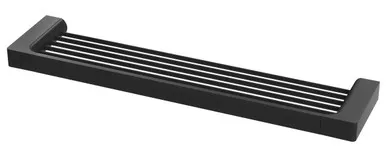 Gloss Shower Shelf Matte | Made From Brass In Black By Phoenix