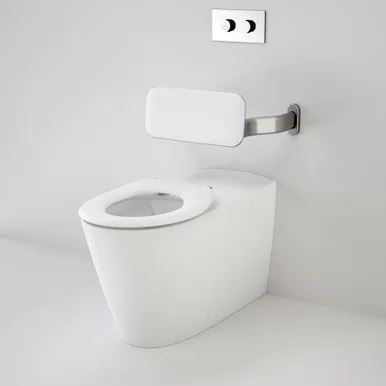 Care 800 Cleanflush® Invisi Series Ii® Wall Faced Suite With Backrest & Caravelle Care Single Flap Seat 4Star In White By Caroma