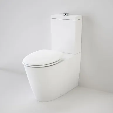 Care 800 Cleanflush® Wall Faced Toilet Suite With Caravelle Double Flap Seat Back Entry 4Star In White By Caroma