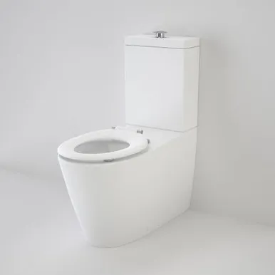 Care 800 Cleanflush® Wall Faced Close Coupled Easy Height Toilet Suite Caravelle Care Single Flap 4Star Sorrento Blue By Caroma