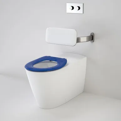 Care 800 Cleanflush® Invisi Series Ii® Wall Faced Suite With Backrest & Caravelle Care Single Flap 4Star Sorrento Blue By Caroma