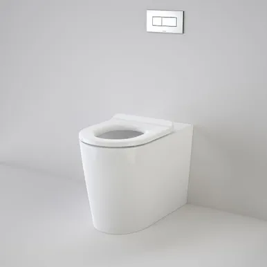Liano Cleanflush® Invisi Series Ii® Easy Height Wall Faced Suite With Liano Care Single Flap Seat 4Star In White By Caroma