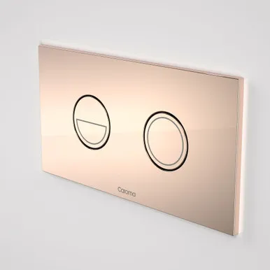 Invisi Series Ii® Round Dual Flush Plate & Buttons (Metal) In Bronze By Caroma