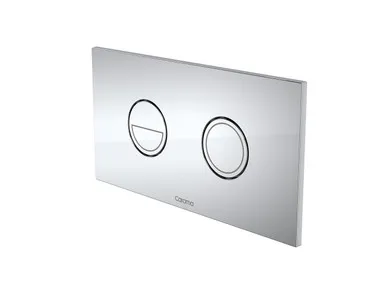 Invisi Series Ii® Round Dual Flush Plate & Buttons Chrome In Chrome Finish By Caroma