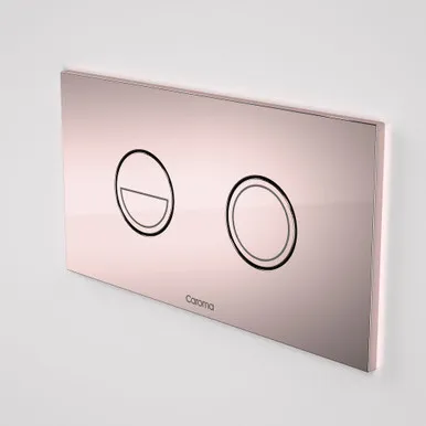Invisi Series Ii® Round Dual Flush Plate & Buttons (Metal) Rose Gold In Pink/Golden By Caroma