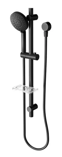 Vivid Hand Shower On Rail 5Star | Made From Brass In Matte Black By Phoenix