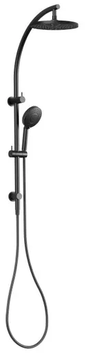 Vivid Twin Rail Shower 5Star | Made From Brass In Matte Black By Phoenix
