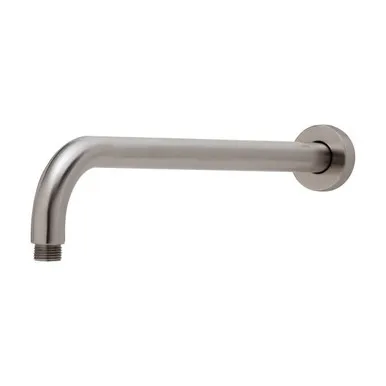 Vivid Wall Shower Arm 400mm Round | Made From Brass In Brushed Nickel By Phoenix