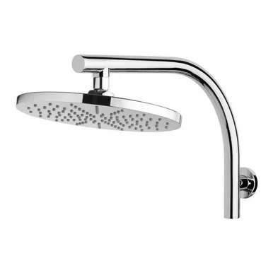 Vivid High-Rise Shower Arm & Round Rose 230mm 3Star | Made From Brass In Chrome Finish By Phoenix