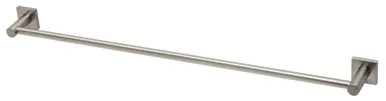 Radii Towel Rail Single 800mm Square Plate In Brushed Nickel By Phoenix