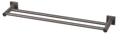 Radii Towel Rail Double 600mm With Square Plate | Made From Gunmetal By Phoenix