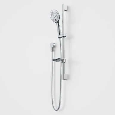 Pin Multifunction Rail Shower In White By Caroma