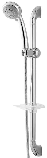 Ivy Hand Shower On Rail 3Star | Made From Brass In Chrome Finish By Phoenix