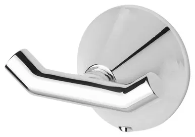 Ivy Double Robe Hook | Made From Brass In Chrome Finish By Phoenix