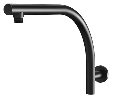 Rush High-Rise Shower Arm Only | Made From Brass In Matte Black By Phoenix