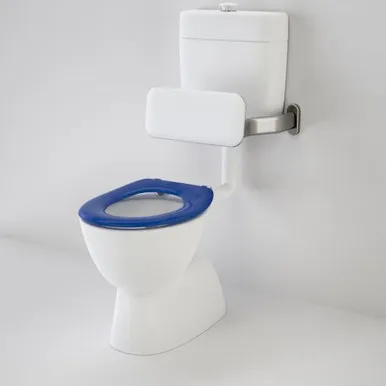 Care 200 V2 Trid-Cos Connector Snv Suite With Backrest & Caravelle Care Single Flap 4Star In Blue/Sorrento Blue By Caroma