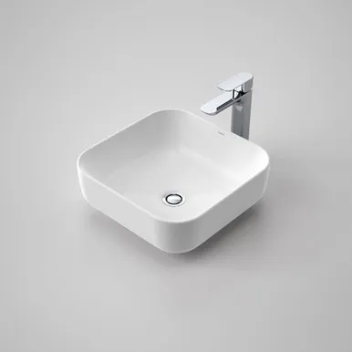 Tribute Artisan B2 Above Counter Basin Square 390mm Nth | Made From Vitreous China In White By Caroma