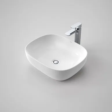 Tribute Artisan B7 Above Counter Basin Curved Rectangle 170mm Nth | Made From Vitreous China In White By Caroma