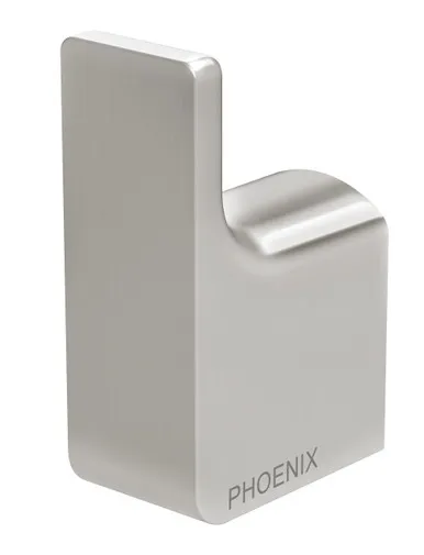 Gloss Robe Hook | Made From Brass In Brushed Nickel By Phoenix