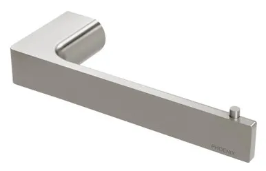 Gloss Toilet Roll Holder | Made From Brass In Brushed Nickel By Phoenix