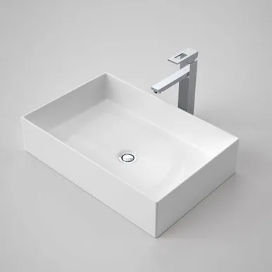 Teo 2.0 600 Above Counter | Made From Clay In White By Caroma