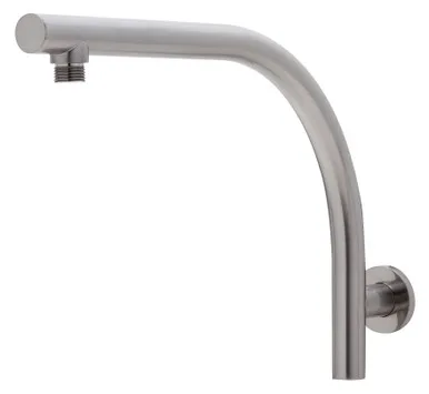 Rush High-Rise Shower Arm Only | Made From Brass In Brushed Nickel By Phoenix