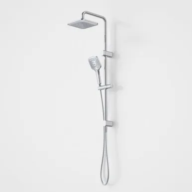Luna System Shower On Rail With Overhead 4Star | Made From Brass In Chrome Finish By Caroma