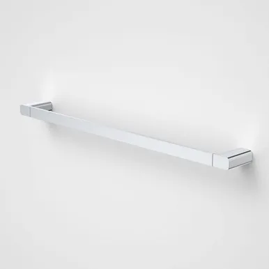 Luna Single Towel Rail 630mm | Made From Brass In Chrome Finish By Caroma