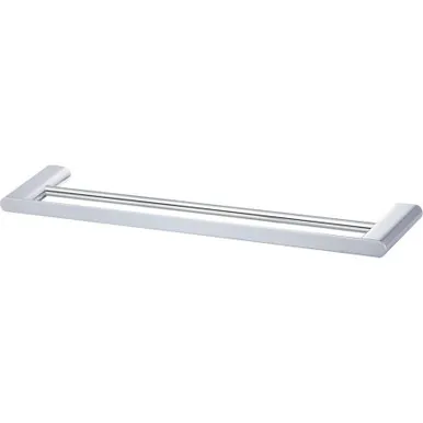 Madrid Towel Rail Double 650mm | Made From Stainless Steel/Zinc/Alloy In Chrome Finish By Oliveri