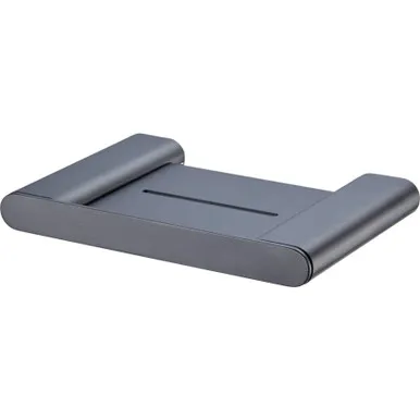 Madrid Soap Holder With Shelf Matte | Made From Stainless Steel/Zinc/Alloy In Black By Oliveri