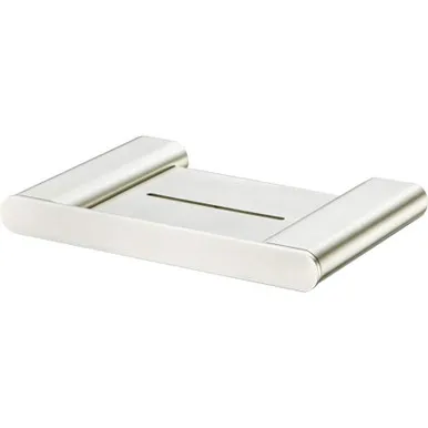 Madrid Soap Holder With Shelf | Made From Stainless Steel/Zinc/Alloy In Brushed Nickel By Oliveri