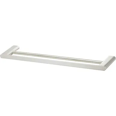 Madrid Towel Rail Double 650mm | Made From Stainless Steel/Zinc/Alloy In Brushed Nickel By Oliveri