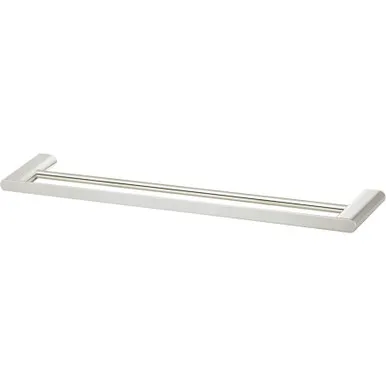 Madrid Towel Rail Double 800mm | Made From Stainless Steel/Zinc/Alloy In Brushed Nickel By Oliveri
