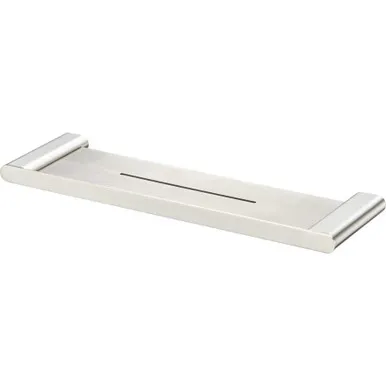 Madrid Metal Shelf 420mm | Made From Stainless Steel/Zinc/Alloy In Brushed Nickel By Oliveri