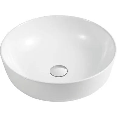 Naples Counter Top Circular Basin | Made From Vitreous China In White By Oliveri