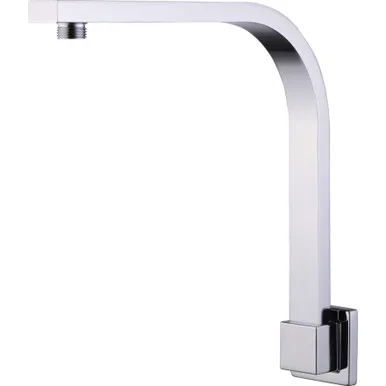 Monaco Raised Square Wall Mounted Shower Arm 277mm | Made From Brass In Chrome Finish By Oliveri
