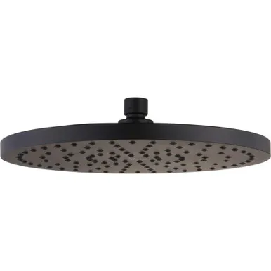 Rome Round Matte Shower Rose 3Star | Made From ABS Plastic In Black By Oliveri