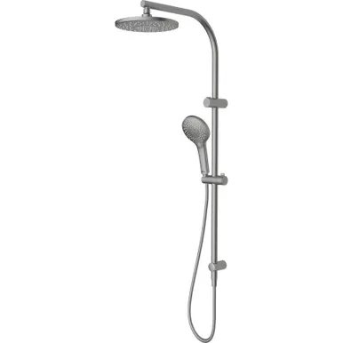 Rome Dual Shower Set 3Star | Made From Brass/ABS In Brushed Nickel By Oliveri